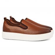 Мужские слипоны , коньячные Bugatti