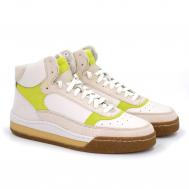 Мужские высокие кроссовки , белые Clarks