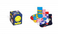 Носки  collaboration 4-Pack Kids Smiley Gift Set XKSMY09 HAPPY SOCKS