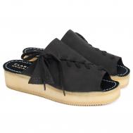 Женские сланцы (Wallacraftopen 26148637), черные Clarks