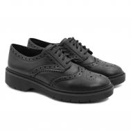 Женские дерби брогированные (Witcombe Echo 26156088), черные Clarks