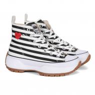 Женские высокие кеды , белые British Knights