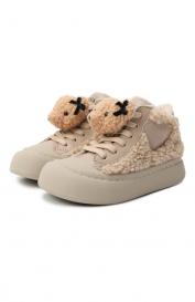 Кожаные кеды Monnalisa