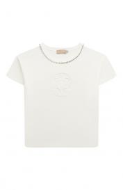 Хлопковая футболка ELIE SAAB JUNIOR