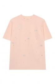 Хлопковая футболка Elisabetta Franchi la mia bambina