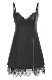 Кожаное платье Blumarine