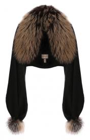 Капюшон с мехом лисы VICTORIA KUSENKOVA