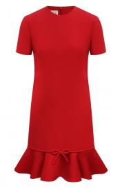 Платье из шерсти и шелка Valentino