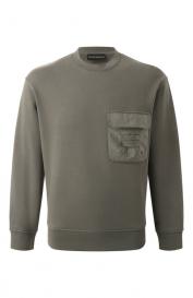 Хлопковый свитшот Emporio Armani