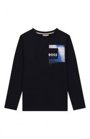 Хлопковый лонгслив BOSS