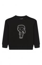 Хлопковый свитшот KARL LAGERFELD KIDS