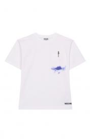 Хлопковая футболка Moschino