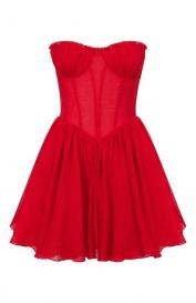 Платье изо льна и шелка YVON