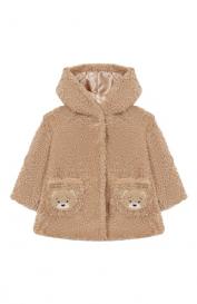 Пальто из экомеха Monnalisa