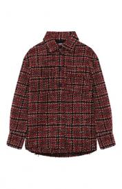 Твидовая рубашка MSGM Kids