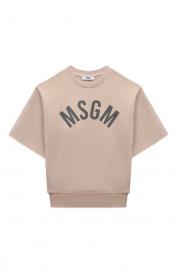 Хлопковый свитшот MSGM Kids