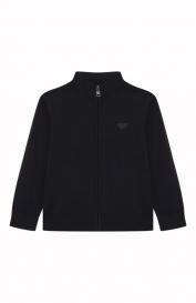 Кардиган из хлопка и шерсти Emporio Armani