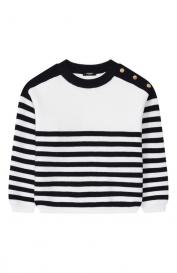 Хлопковый пуловер Balmain