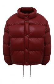 Кожаный пуховик Prada