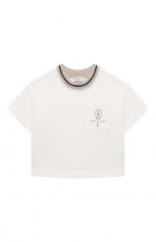 Хлопковая футболка Brunello Cucinelli