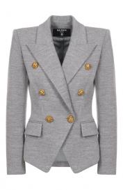 Жакет из шерсти и хлопка Balmain