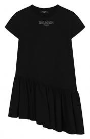 Хлопковое платье Balmain