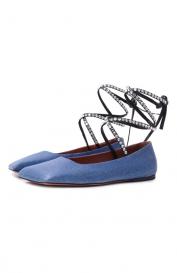 Комбинированные балетки Ane Amina Muaddi