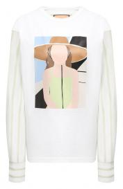 Хлопковый лонгслив PLAN C