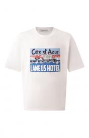 Хлопковая футболка LANEUS