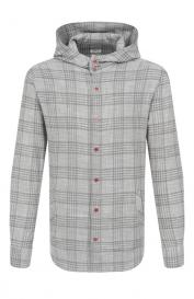 Рубашка из шерсти и шелка KITON