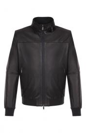 Двусторонний кожаный бомбер GIMO'S