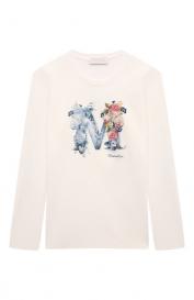 Хлопковый лонгслив Monnalisa