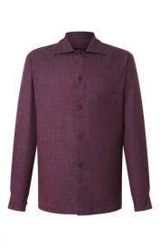 Рубашка из шерсти и шелка Stefano Ricci