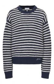 Свитер из шерсти и хлопка Ganni