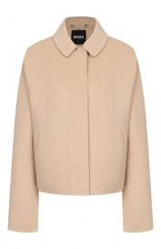 Шерстяное полупальто BOSS