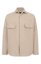 Рубашка изо льна и хлопка WHITE SAND