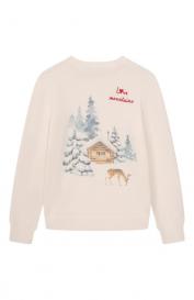 Пуловер из шерсти и вискозы MC2 Saint Barth