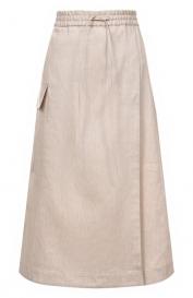 Юбка изо льна и хлопка Cruciani