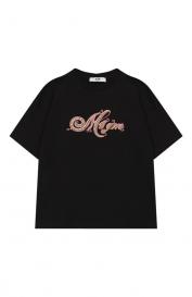 Хлопковая футболка MSGM Kids