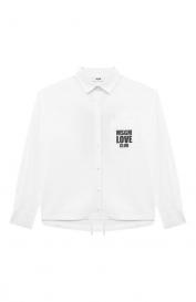 Хлопковая рубашка MSGM Kids