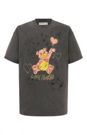 Хлопковая футболка DOMREBEL