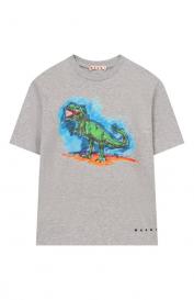 Хлопковая футболка Marni