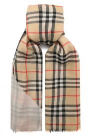 Шаль из шерсти и шелка Burberry