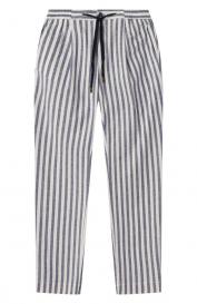 Брюки из хлопка и льна Sartorio