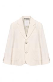 Пиджак из хлопка и льна Eleventy
