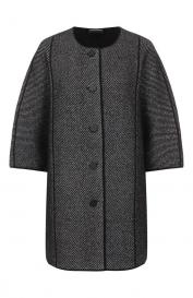 Двустороннее пальто из шерсти и хлопка Emporio Armani