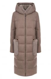 Пуховик с отделкой из норки manzoni24