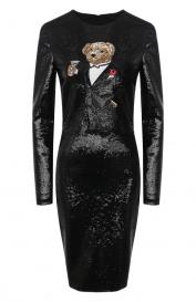Платье с пайетками Ralph Lauren
