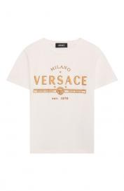 Хлопковая футболка Versace
