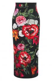 Юбка из хлопка и вискозы Dolce&Gabbana